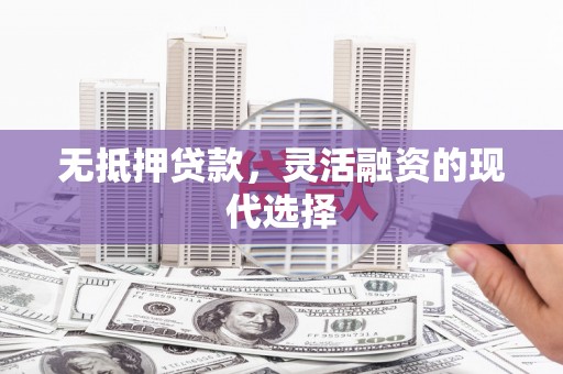 梓官无抵押贷款，灵活融资的现代选择