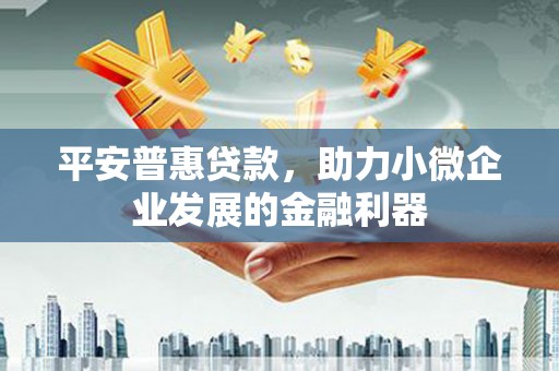 梓官平安普惠贷款，助力小微企业发展的金融利器