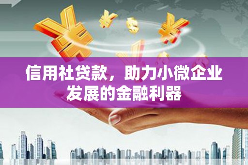 梓官信用社贷款，助力小微企业发展的金融利器