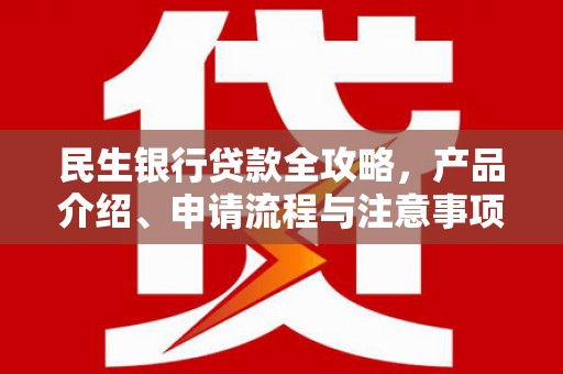 梓官民生银行贷款全攻略，产品介绍、申请流程与注意事项